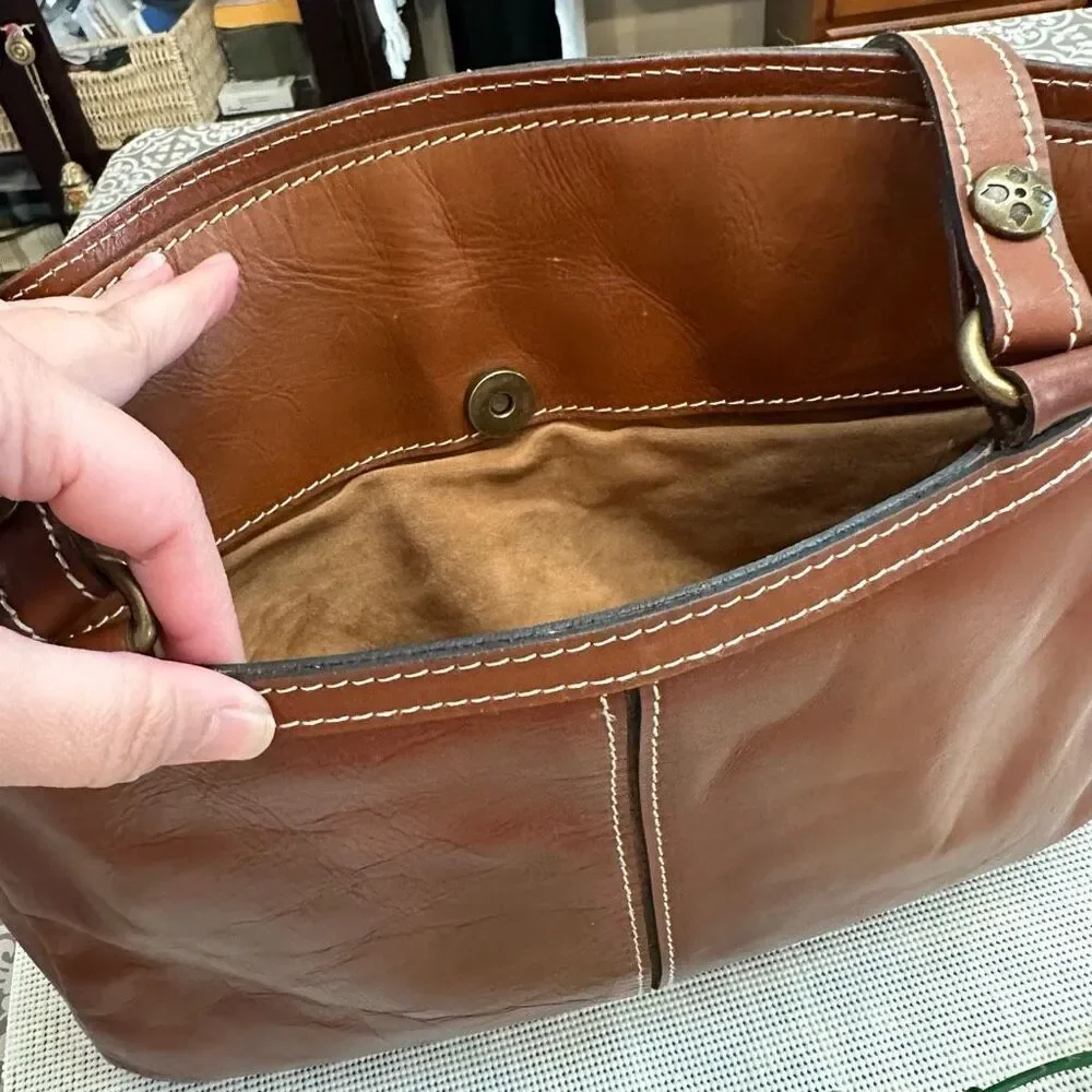 Patricia Nash Brown Leather Tote - Picture 5 of 13